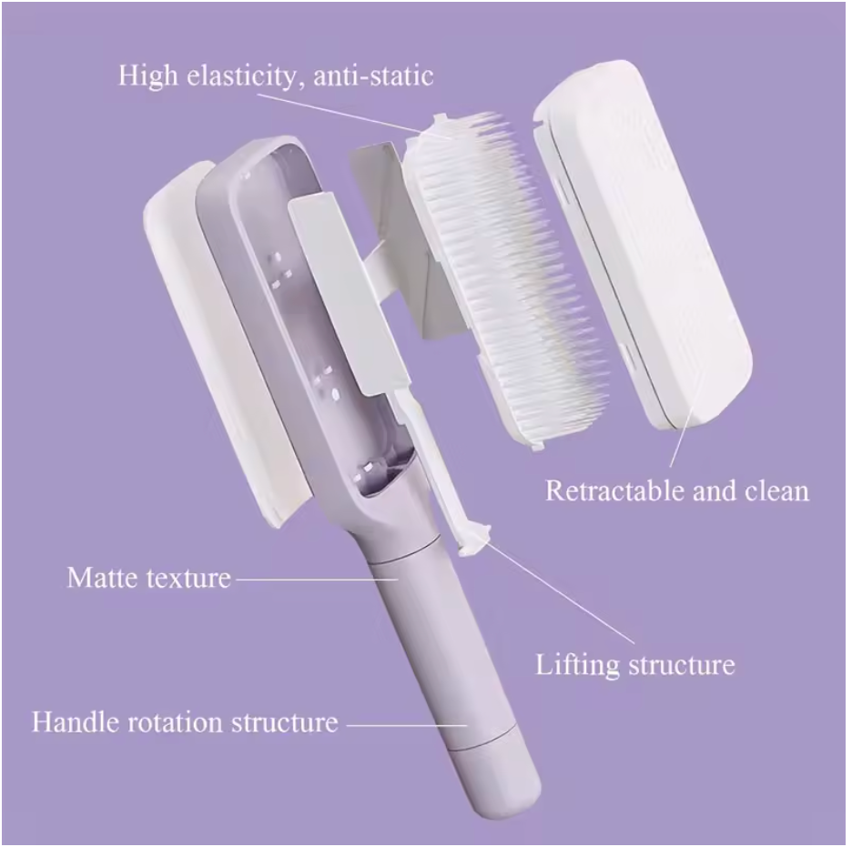 Aaliyah Brush Self Cleaning Hair Brush