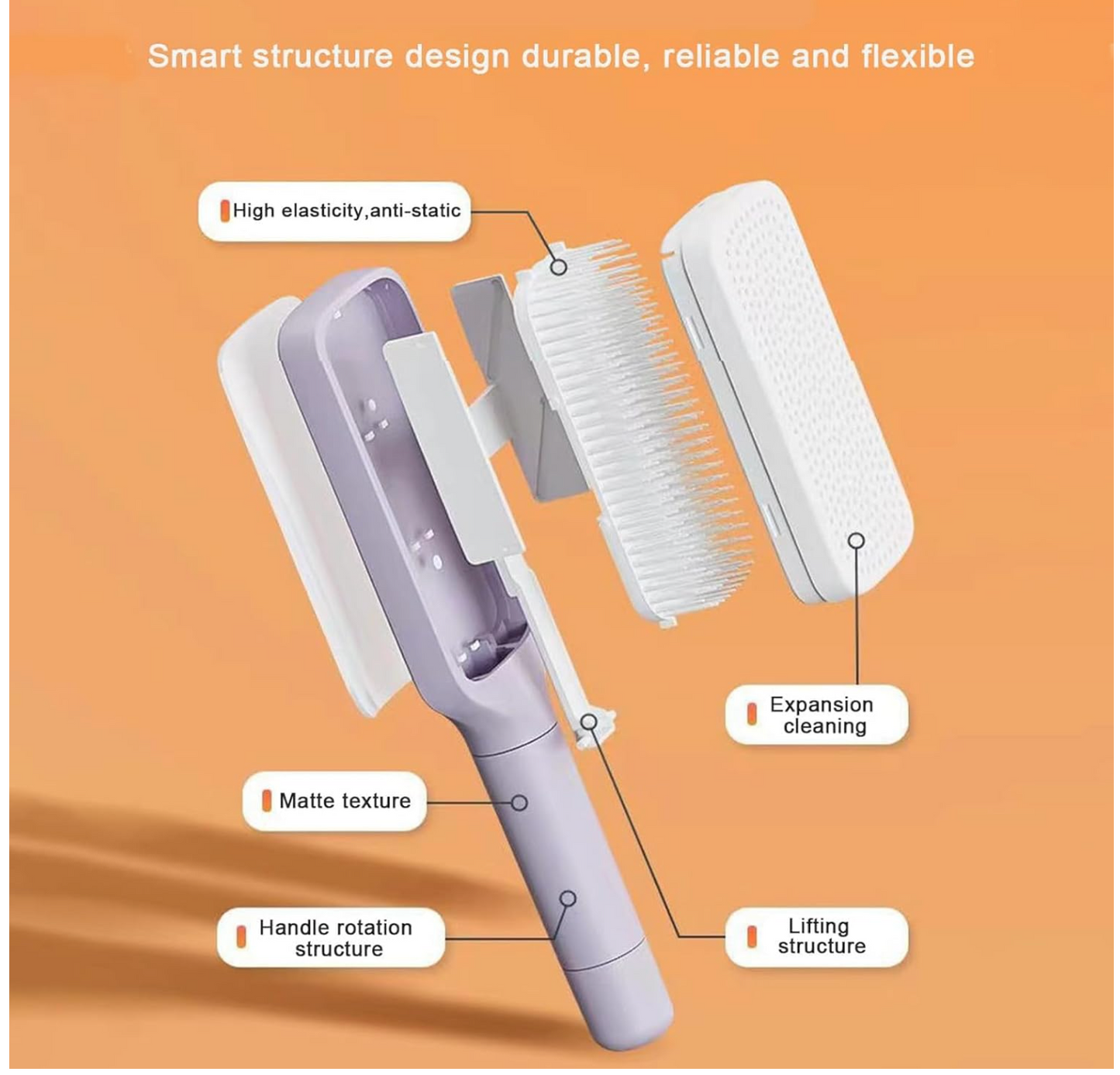 Aaliyah Brush Self Cleaning Hair Brush