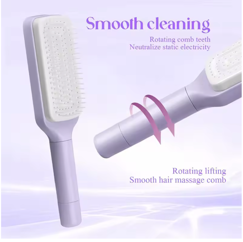 Aaliyah Brush Self Cleaning Hair Brush
